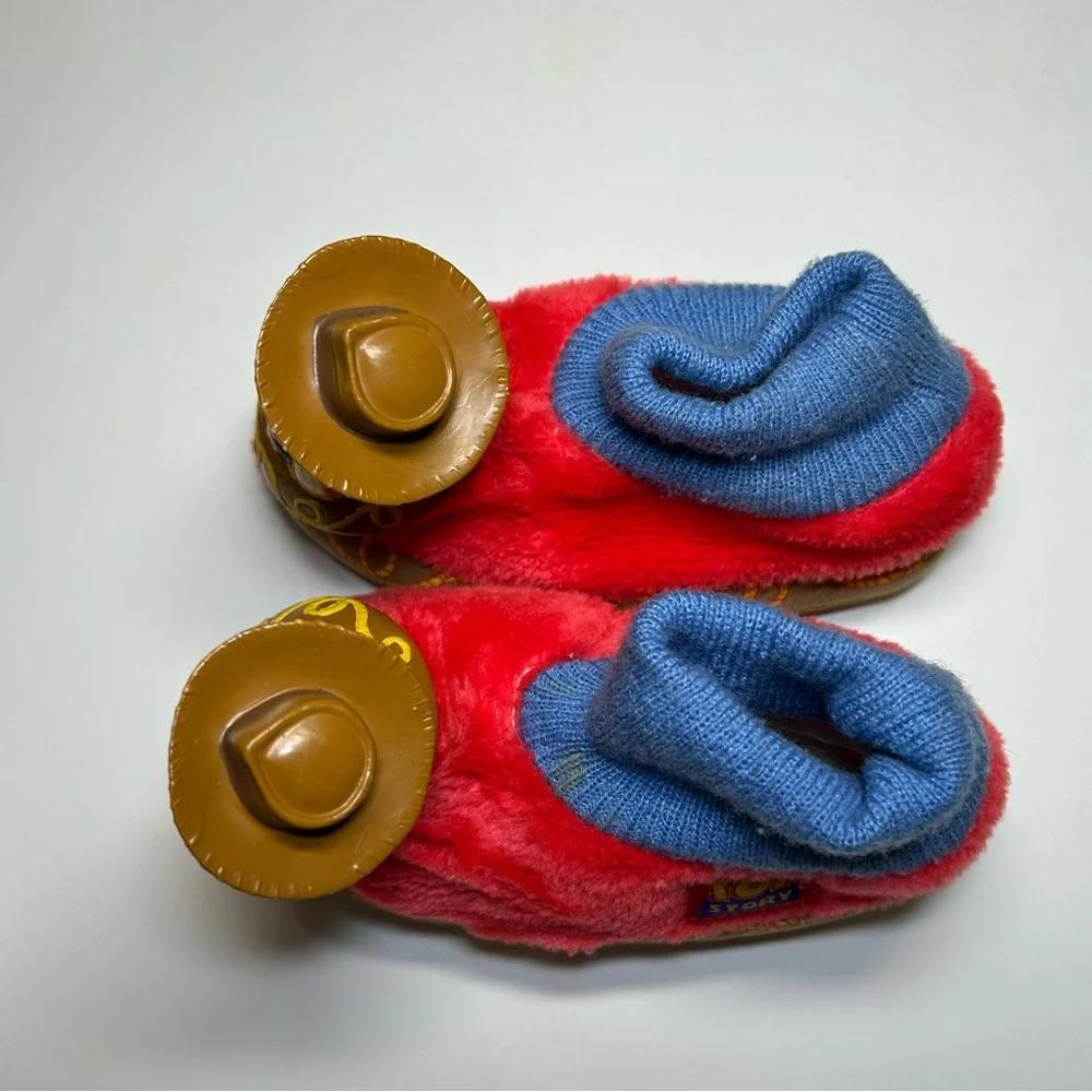 Vintage Disney Toy Story Hard Face Woody Toddler XL 11-12 Red Blue Brown